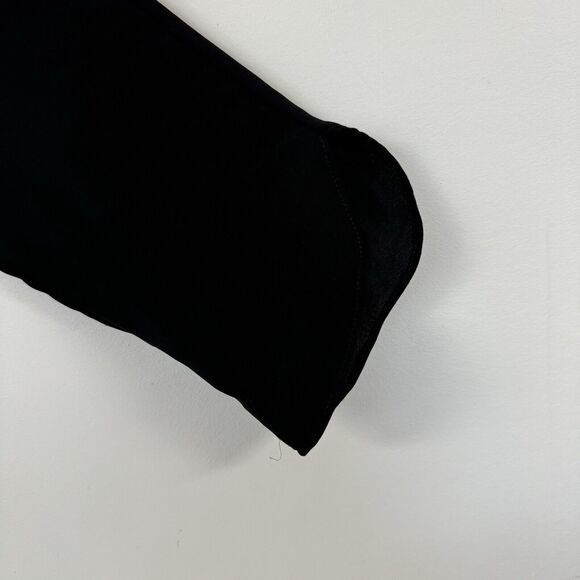 Milly Silk V Neck 3/4 Sleeve Pleated Belted Pant Jumpsuit Dressy Black Size 0 - Picture 10 of 16